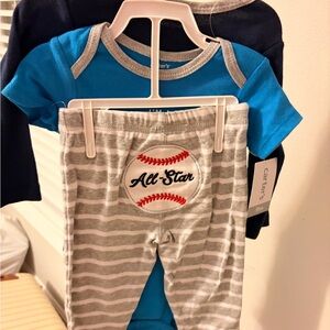 Carter's Blue and Gray All-Star Baby Set